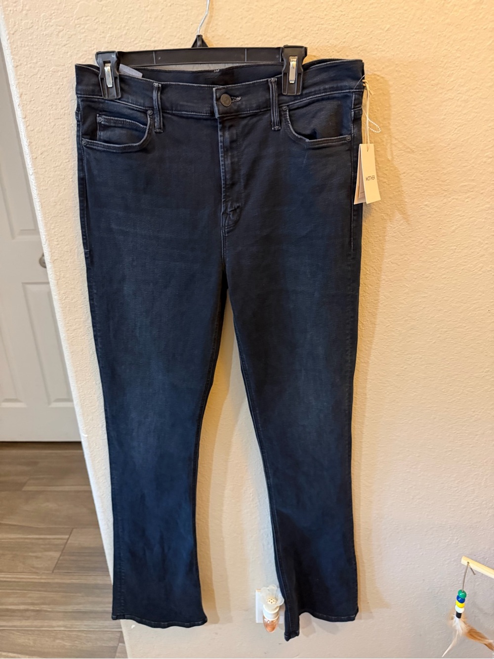 MOTHER Dark Navy Straight Leg Jeans